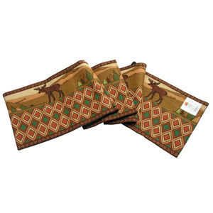 NWT Northern Exposure Moose Northwestern Style Table Runner